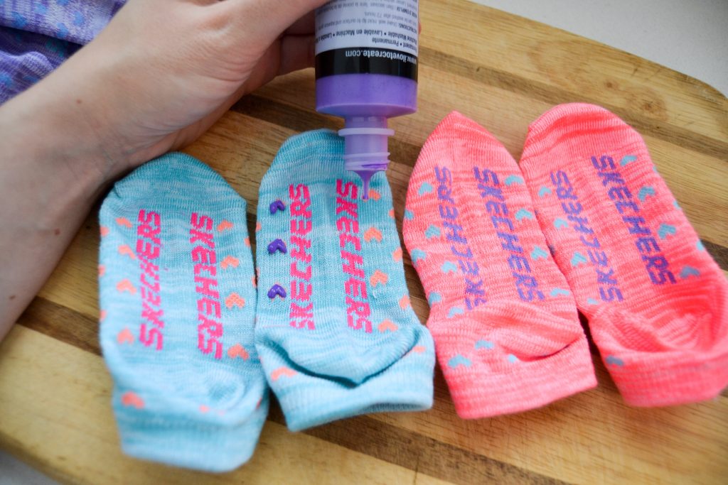 DIY Grippy Socks for Toddlers