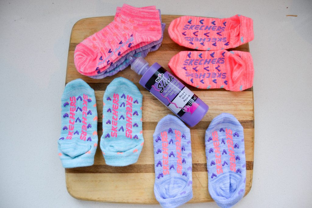DIY Grippy Socks for Toddler